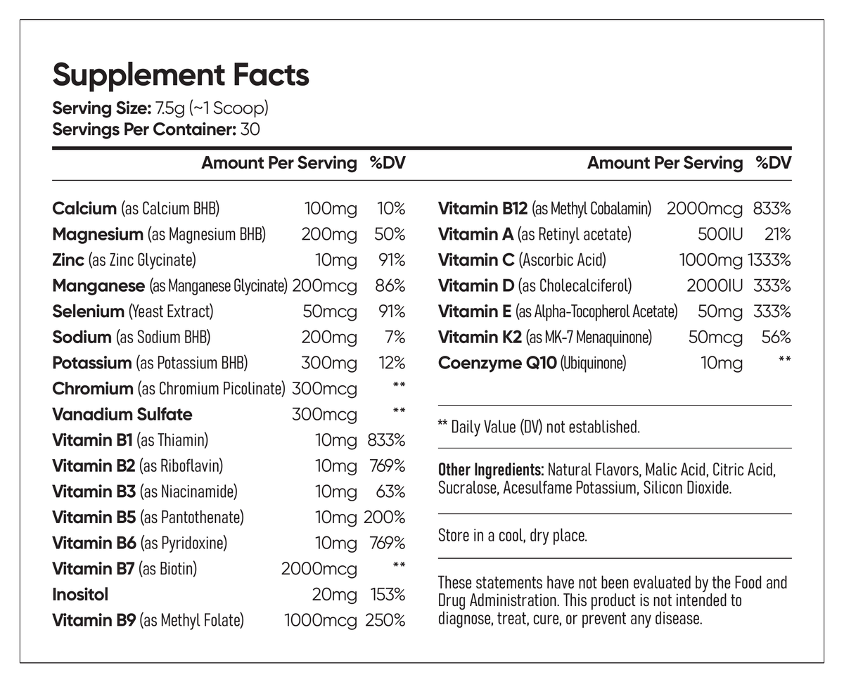 Multi + Hydration: Daily Electrolytes and Multivitamin